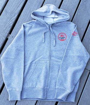 Grey Hooded Sweat Shirt with Zip